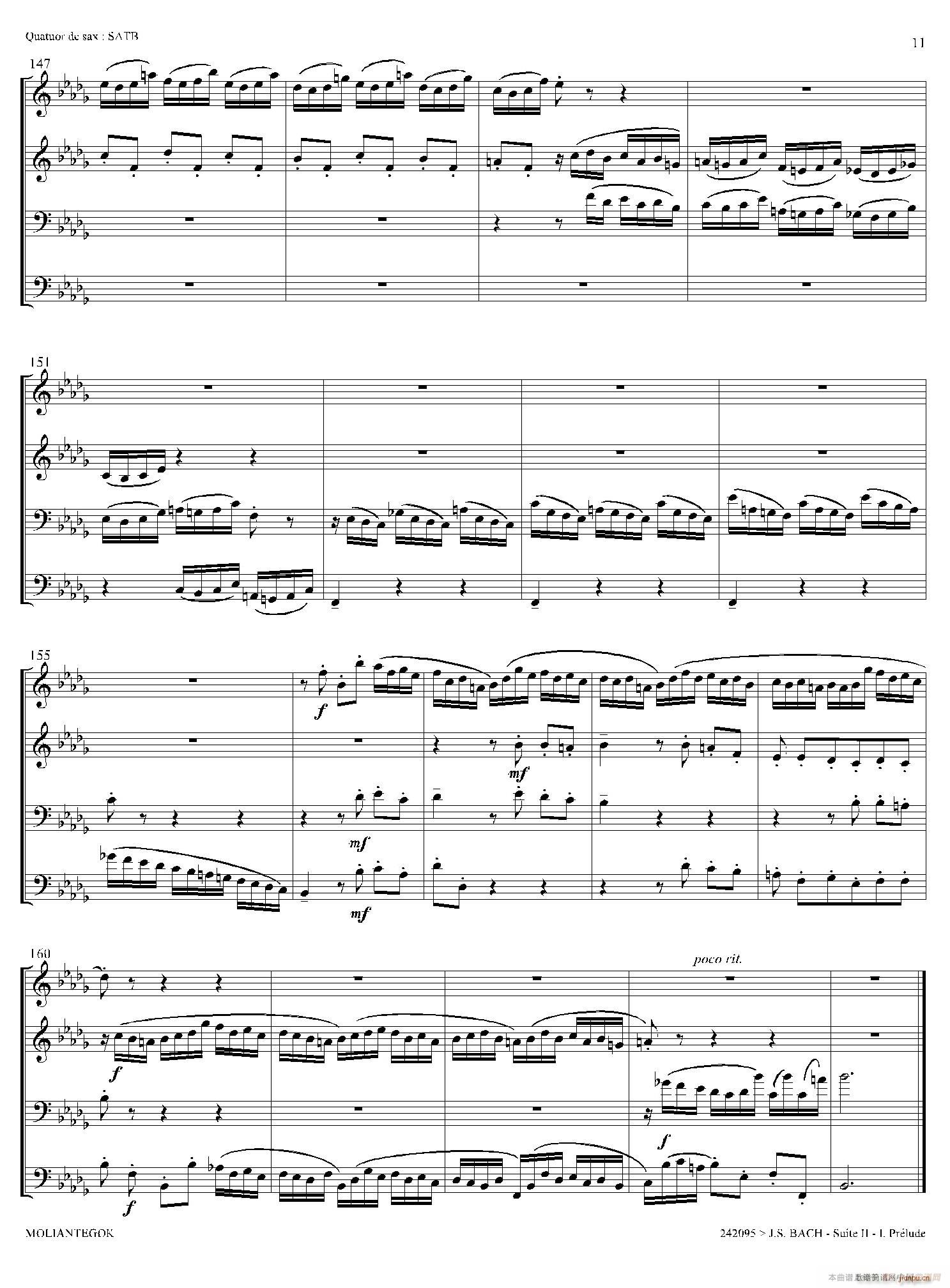 Suite anglaise No 2 BWV 807 �����M��֮�� ǰ���� ������(���V)10