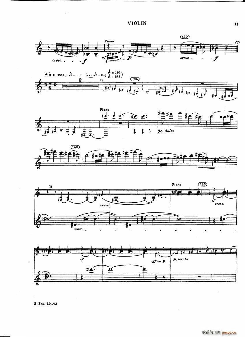 Bartok SZ 111 Contrasts violin(����V)11