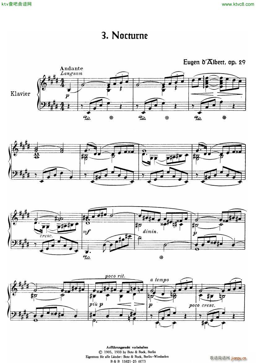 D Albert op 29 no 5 Bagatellen(����V)10