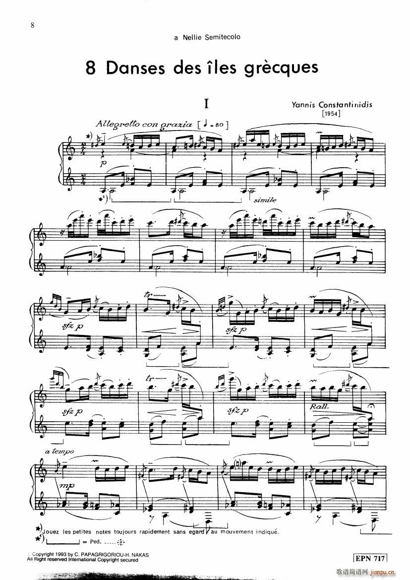 Constantinidis Huit Danses des iles grecques(����V)1