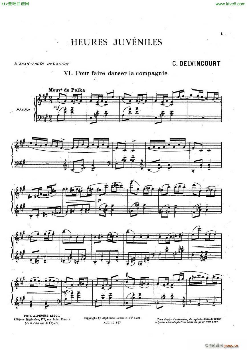 Delvincourt Heures juveniles No5 missing(����V)9