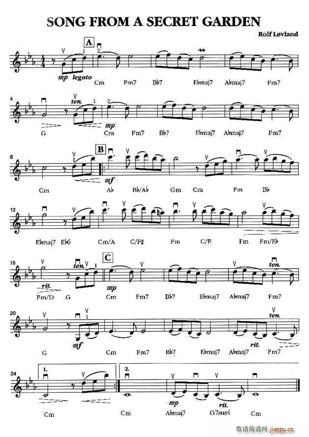 SONG FROM A SECRET GARDEN(ʮ�ּ�����)1