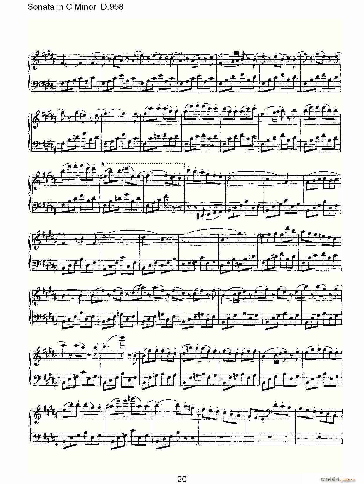 Sonata in C Minor D.958(ʮ�ּ�����)20