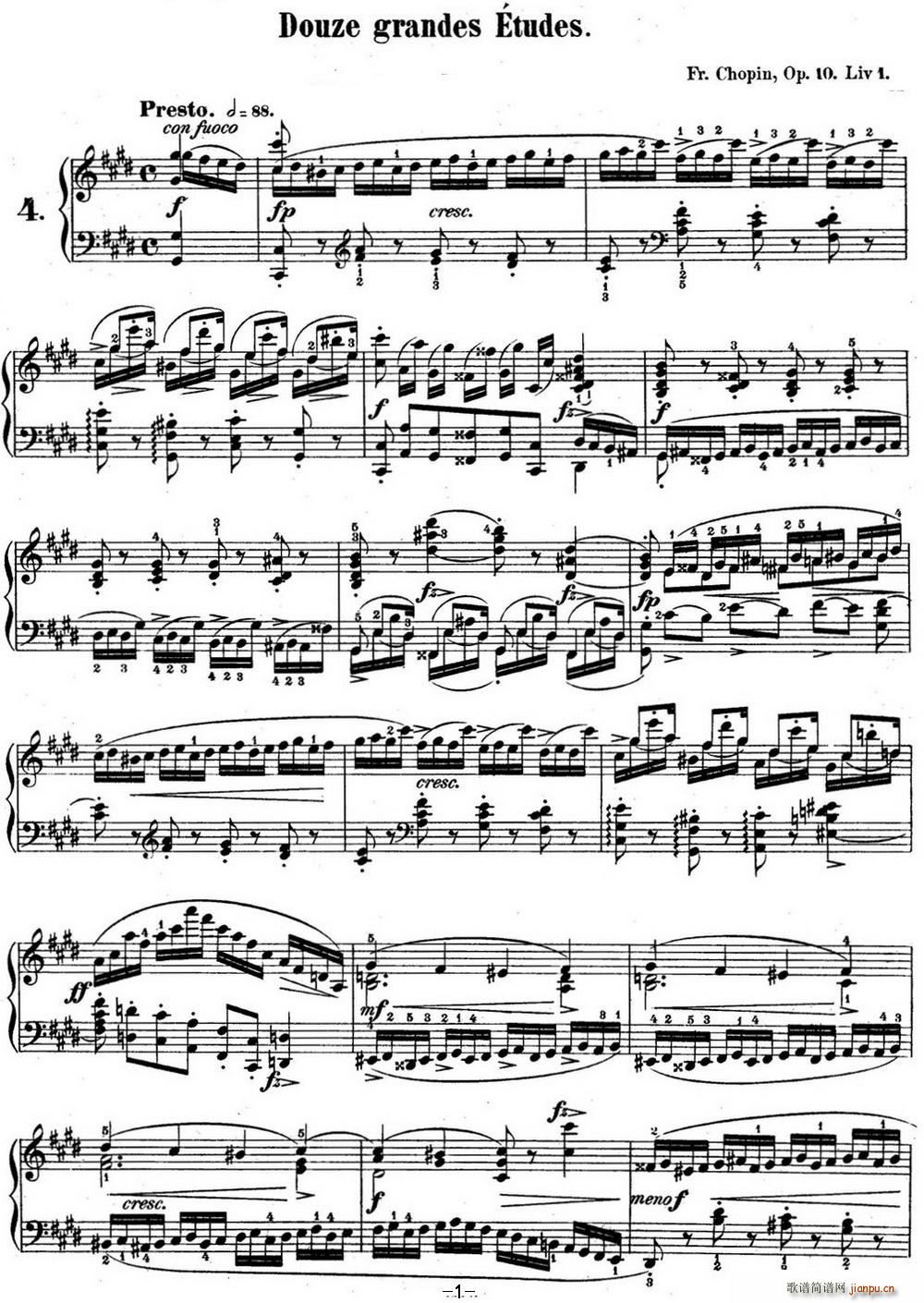 Ф�����4 Op 10 No 4 ���� ��cС�{ C minor Torrent(����V)1