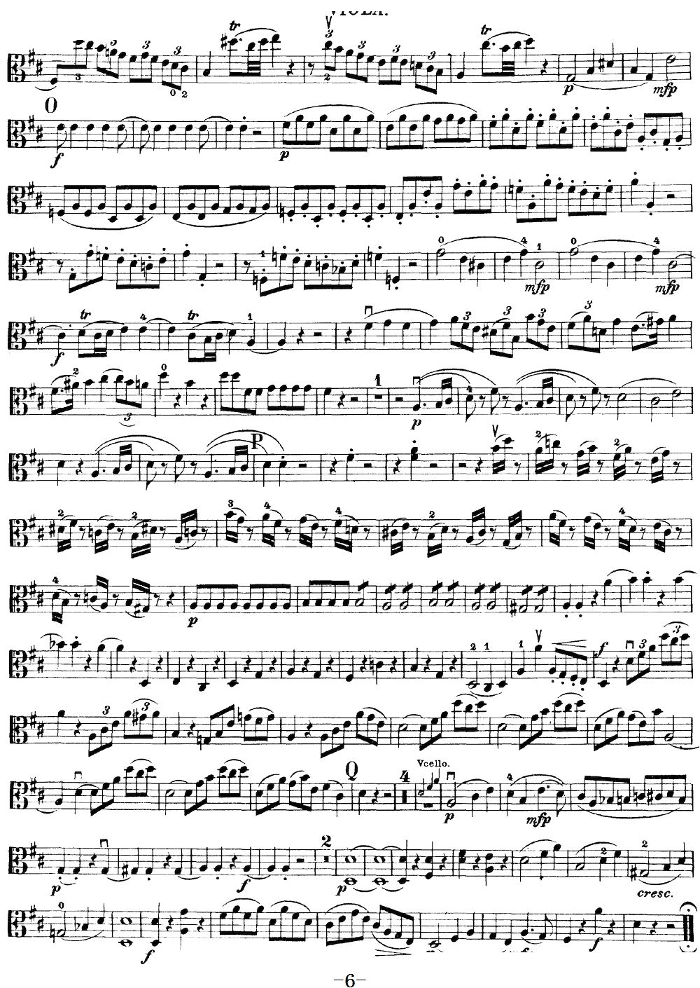 Mozart Quartet No 21 in D Major K 575 Viola(ʮ�ּ�����)6