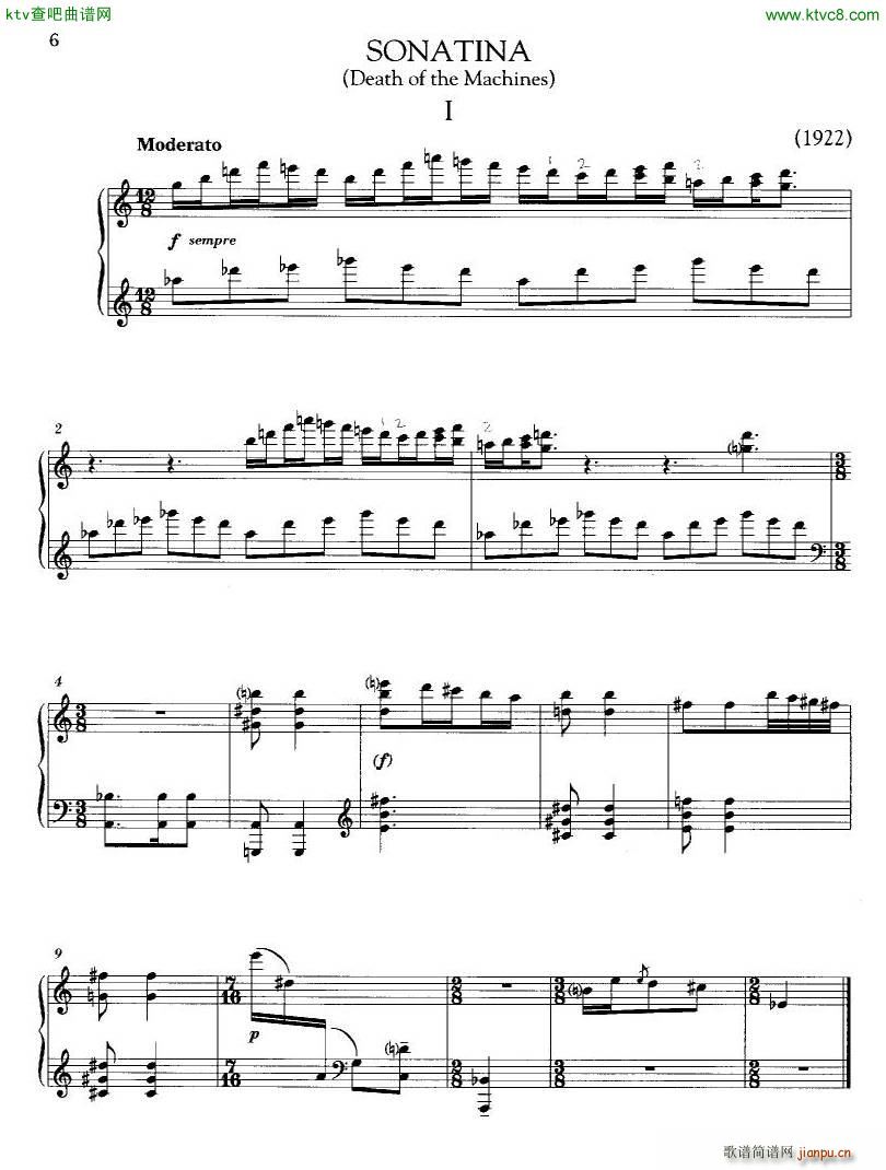 Antheil Sonatina Death of the Machines(����V)1