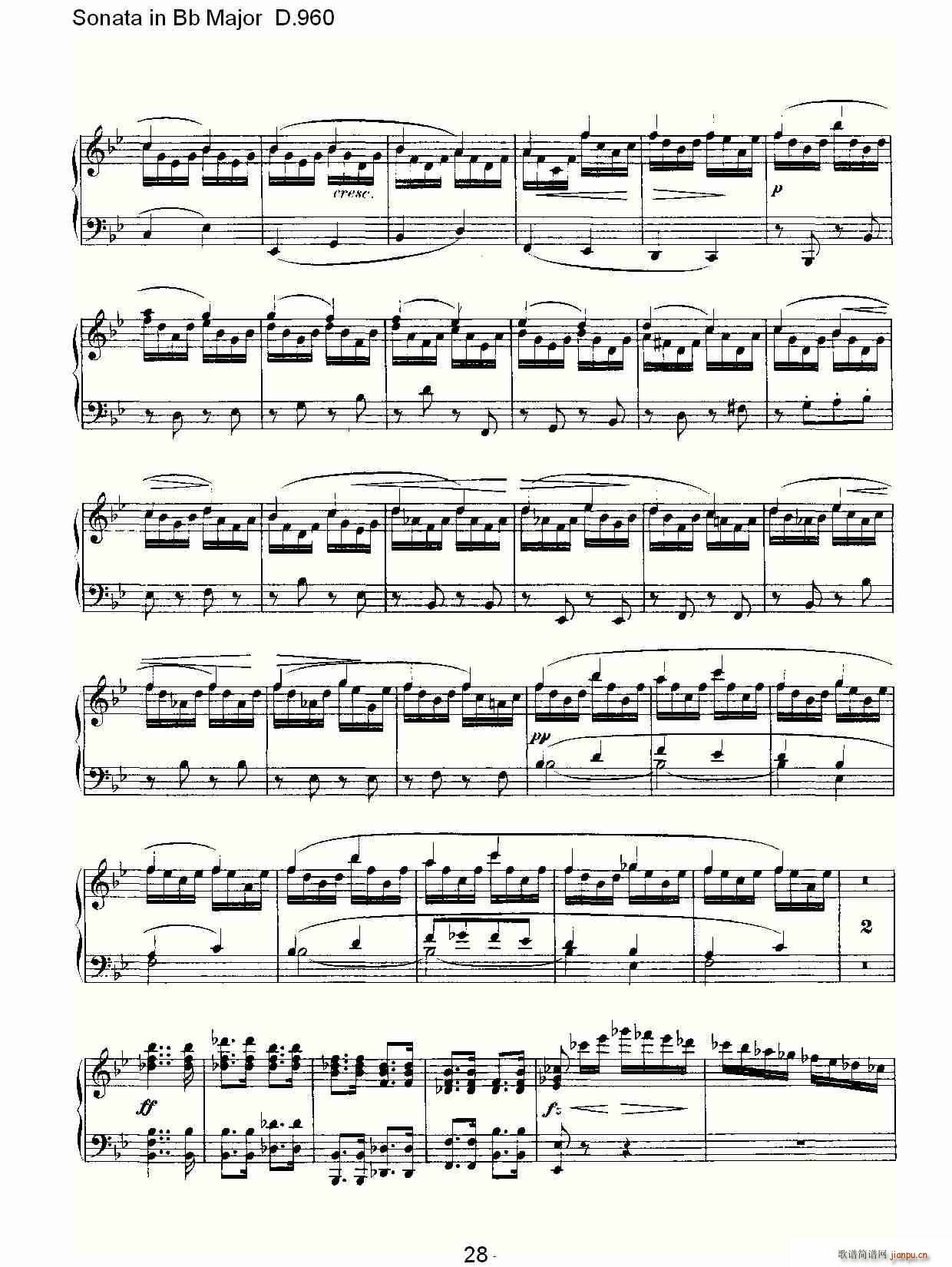 Sonata in Bb Major D.960(ʮ�ּ�����)28