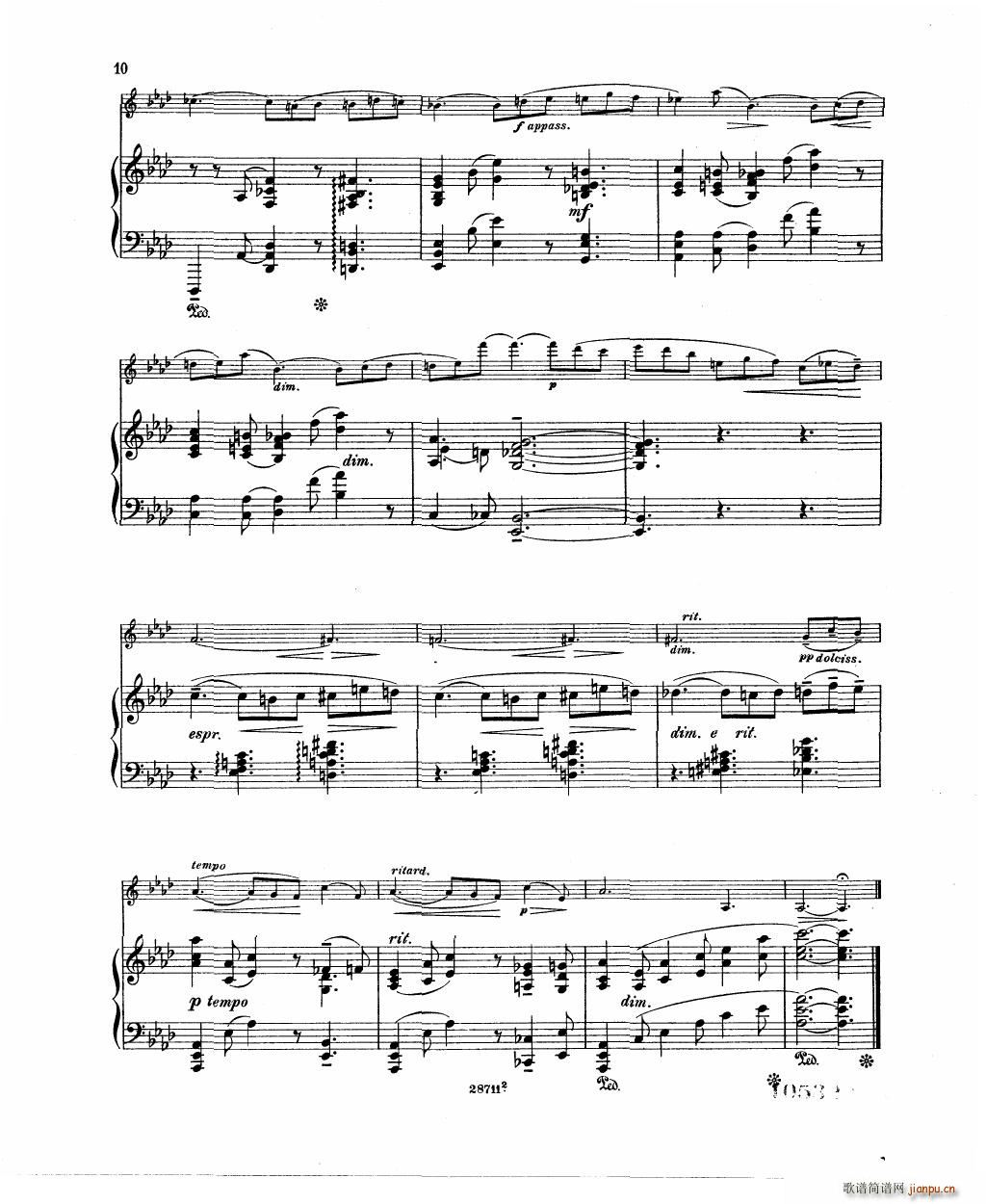 Bowen Barcarolle for violin and piano(����V)12