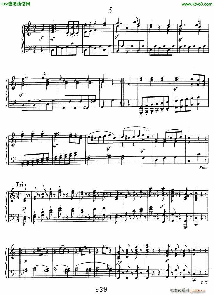 Beethoven WoO 7 12 Minuets(����V)5
