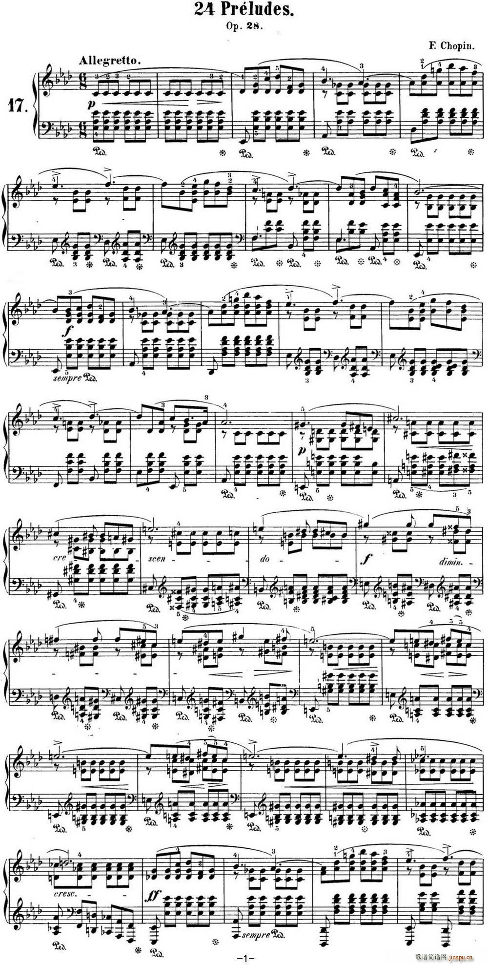 Ф�� 24�����ǰ���� Op 28 No 17 ��A���{(����V)1