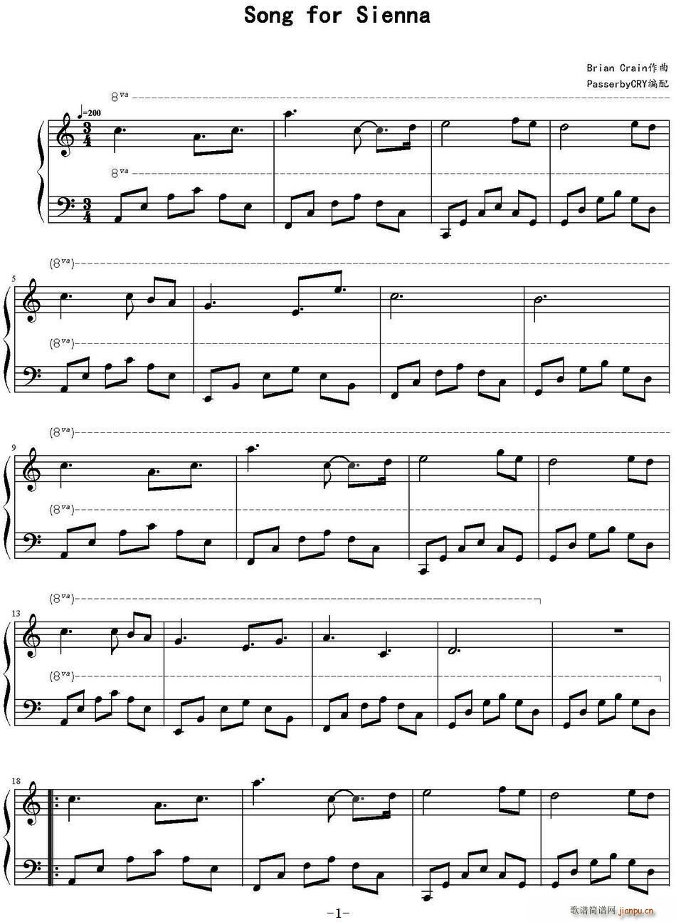 Song for Sienna(ʮ�ּ�����)1