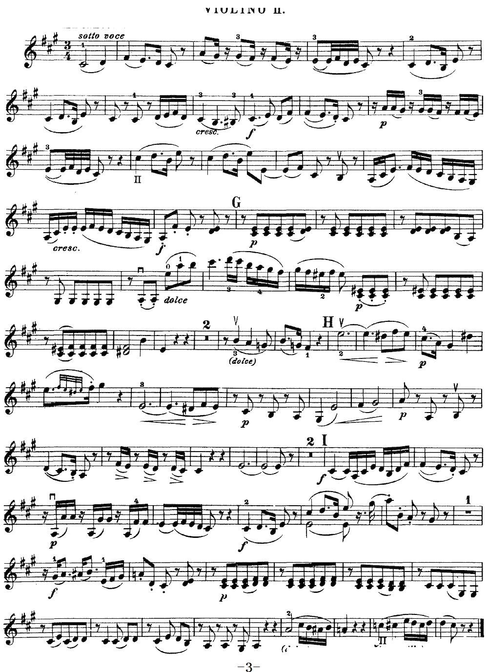 Mozart Quartet No 21 in D Major K 575 Violin 2(ʮ�ּ�����)3