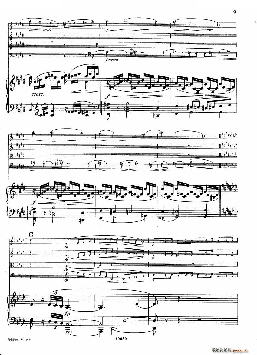 Brahms op 34 Piano Quintet f minor score һ(����V)8