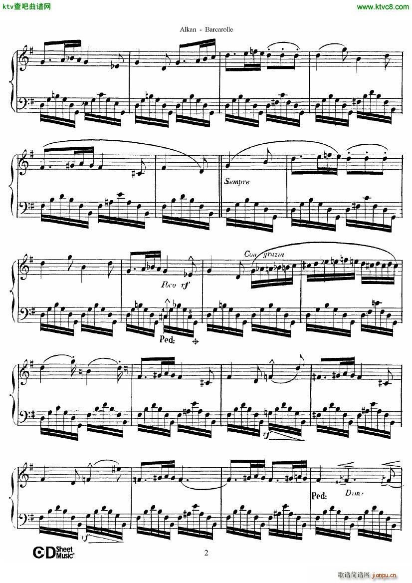 Alkan op 65 no 6 Barcarolle(����V)3
