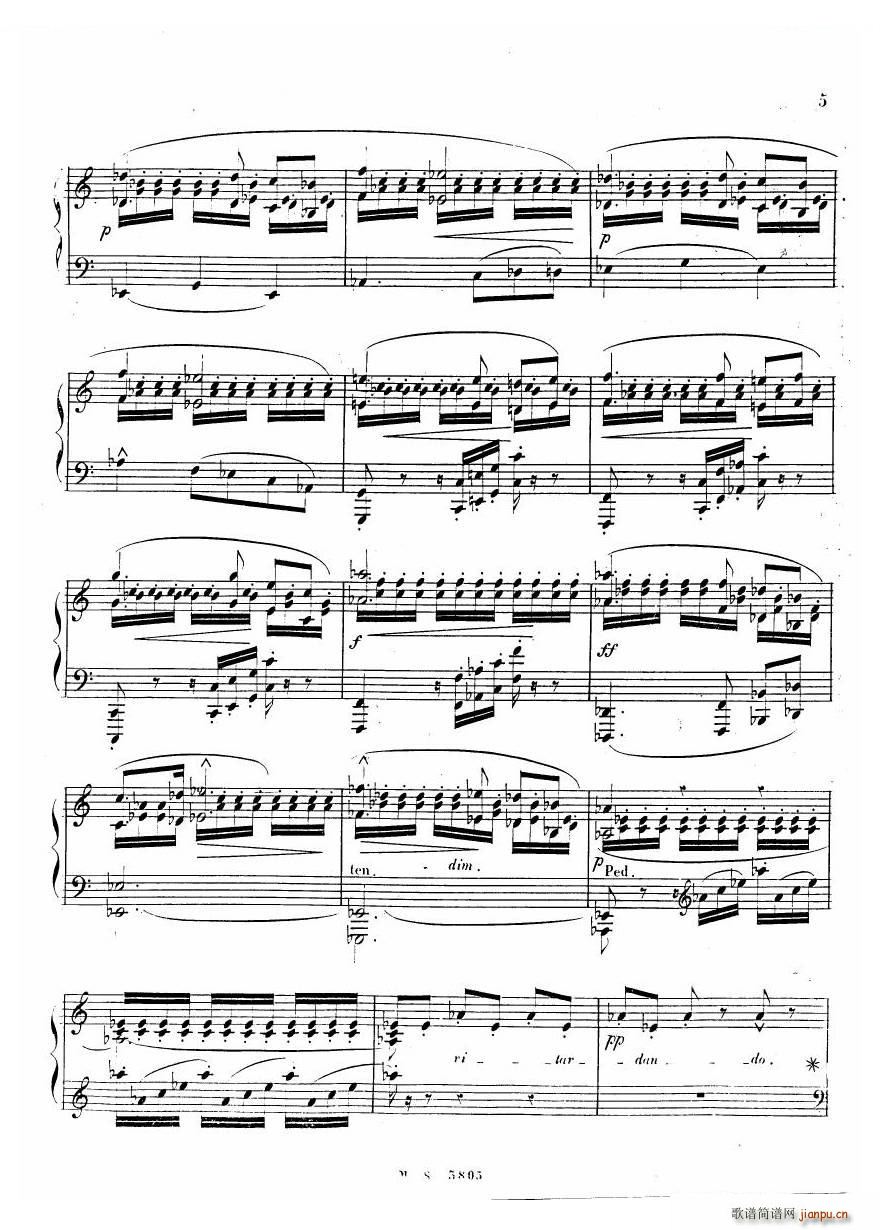 Dreyschock etude Le Tremolo etude Le Tremolo(ʮ�ּ�����)5