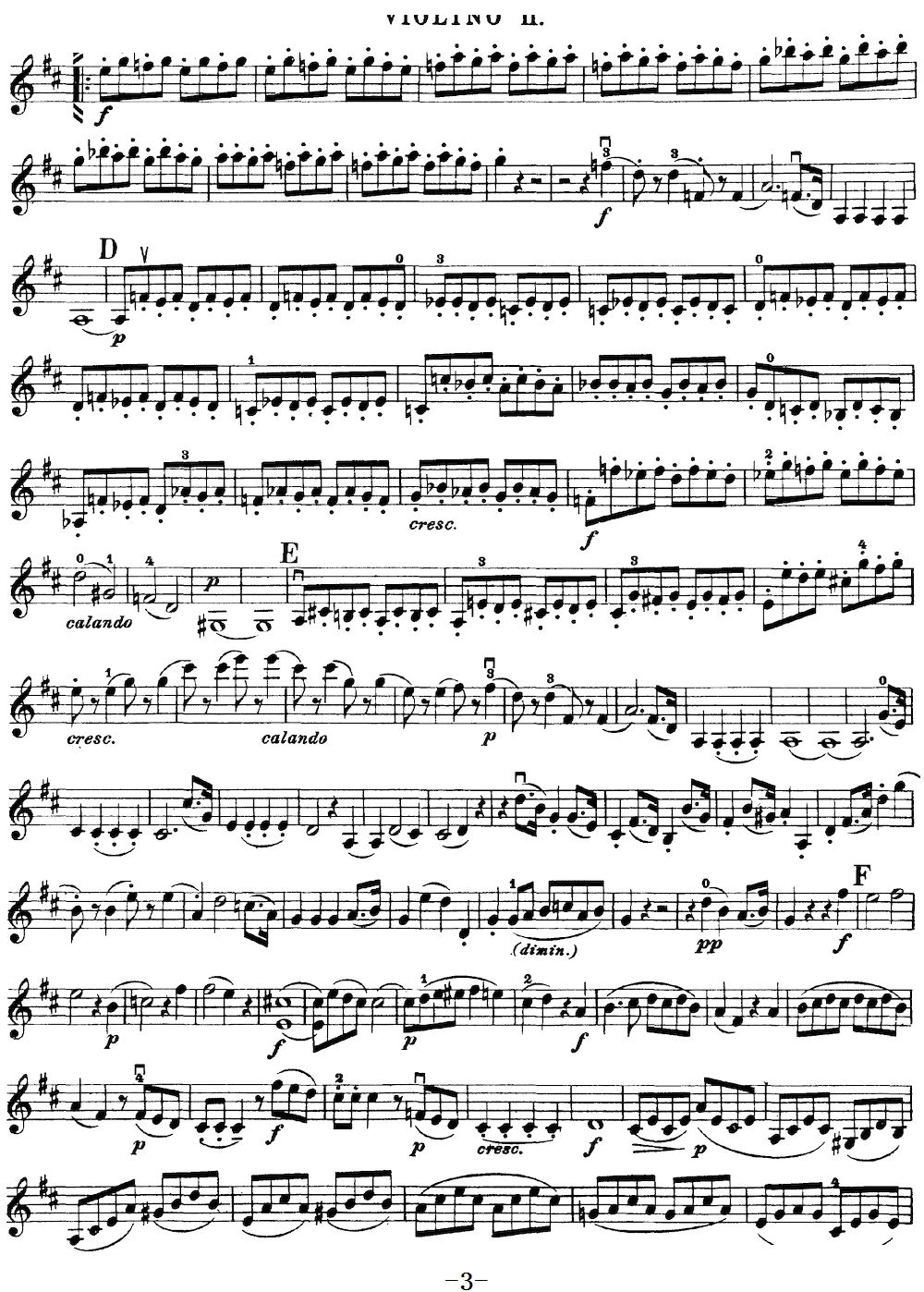 Mozart Quartet No 20 in D Major K 499 Violin 2(ʮ�ּ�����)6