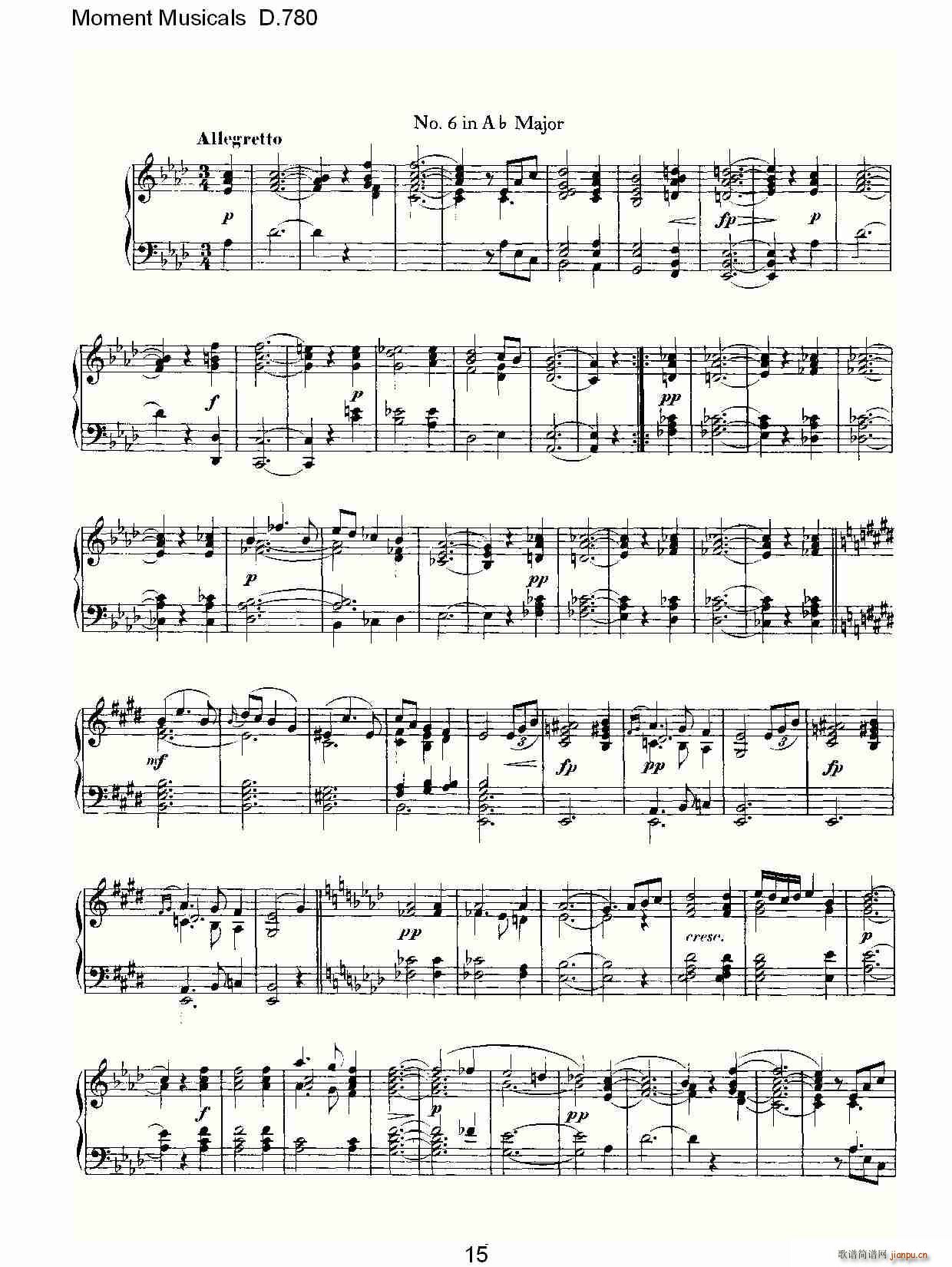 Moment Musicals D.780(ʮ�ּ�����)15