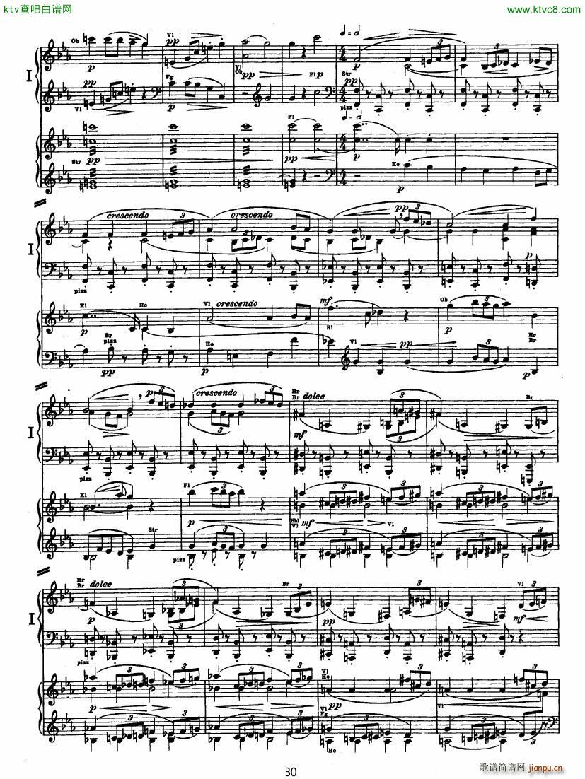 Bruckner Symphony No 4 4 hands arr ��(����V)29