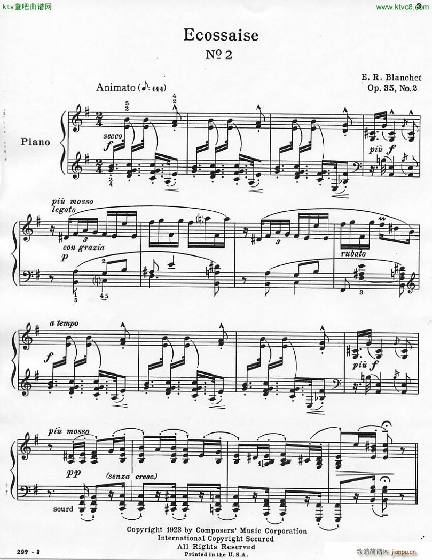 Blanchet Op 35 Trois Ecossaises(����V)7