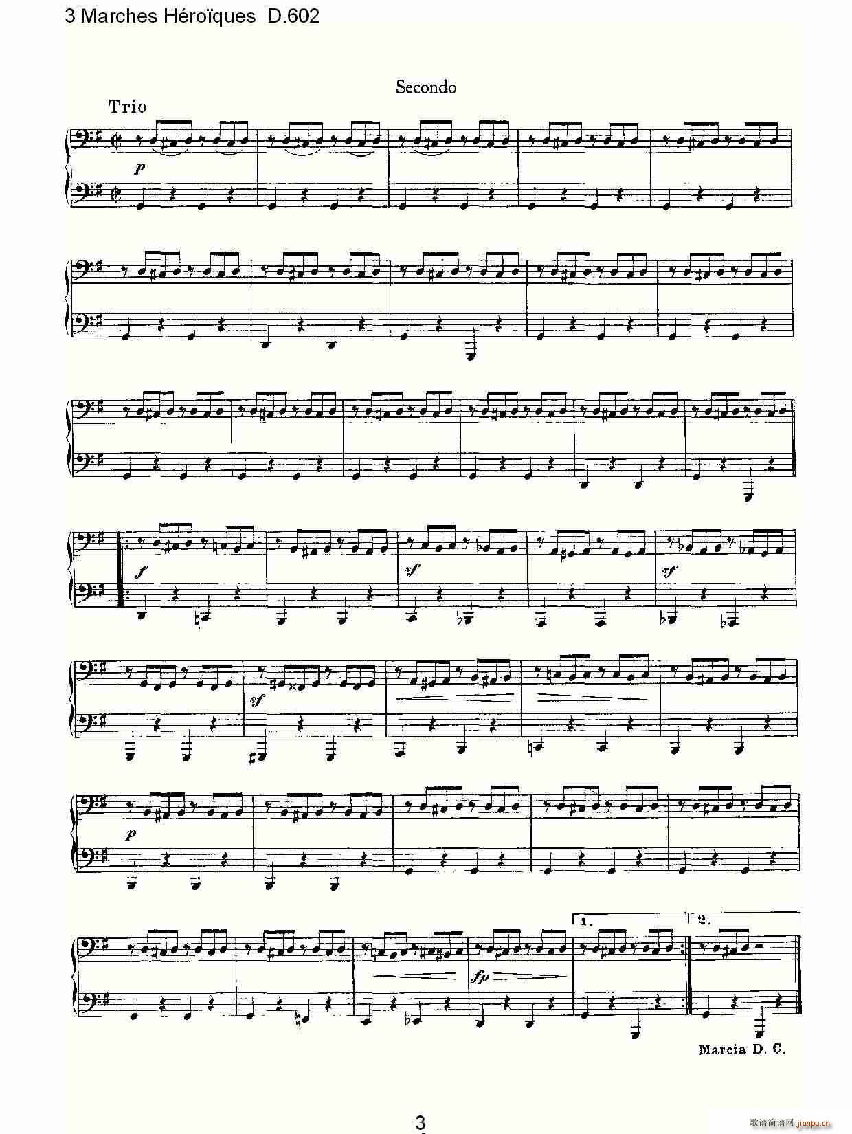 3 Marches H��ro?ques D 602 3 �M(j��n)����H��ro?ques D 602(����V)3