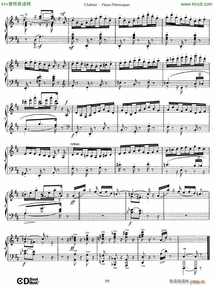 Chabrier Pi��ces Pittoresques 7 10(����V)8