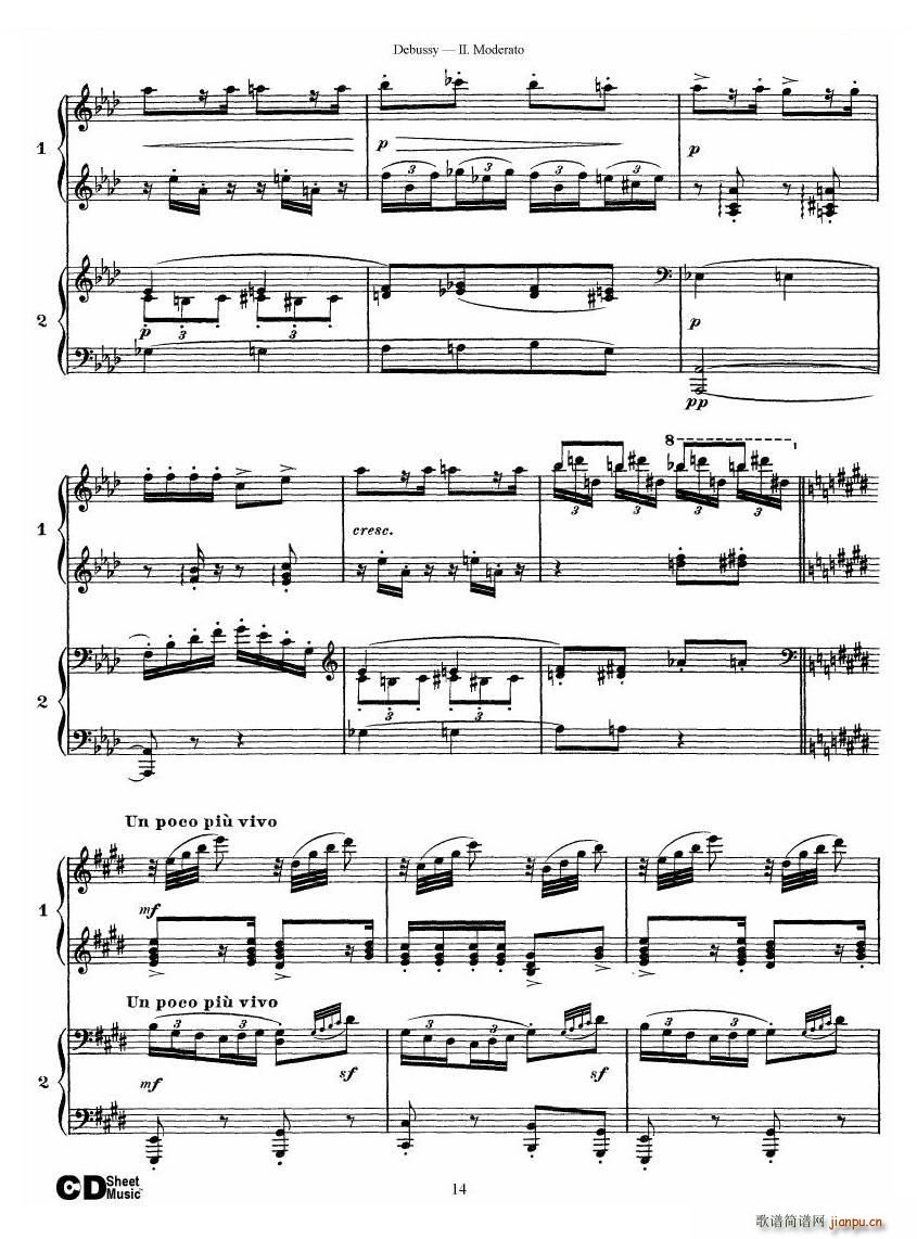 Debussy Printemps II Printemps II(ʮ�ּ�����)14