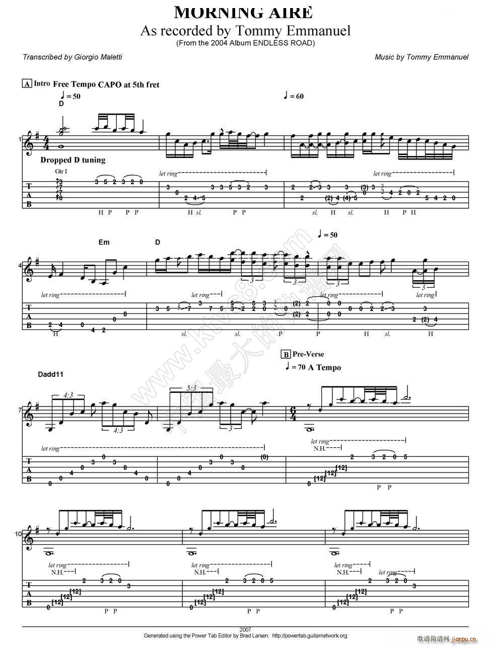 tommy emmanuel morning aire ָ������(�����V)1