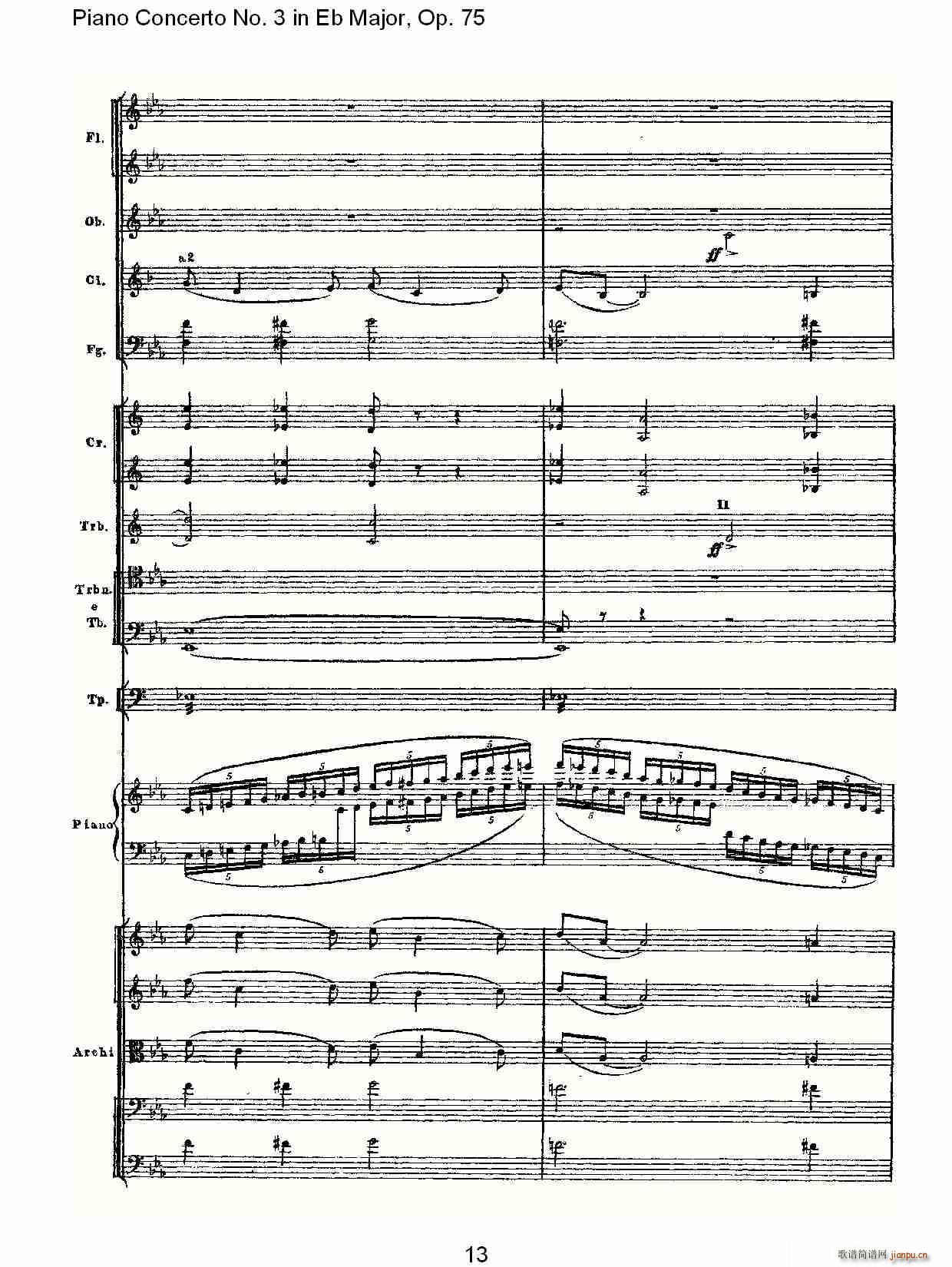 Piano Concerto No.3 in Eb Major,Op.75(����V)13