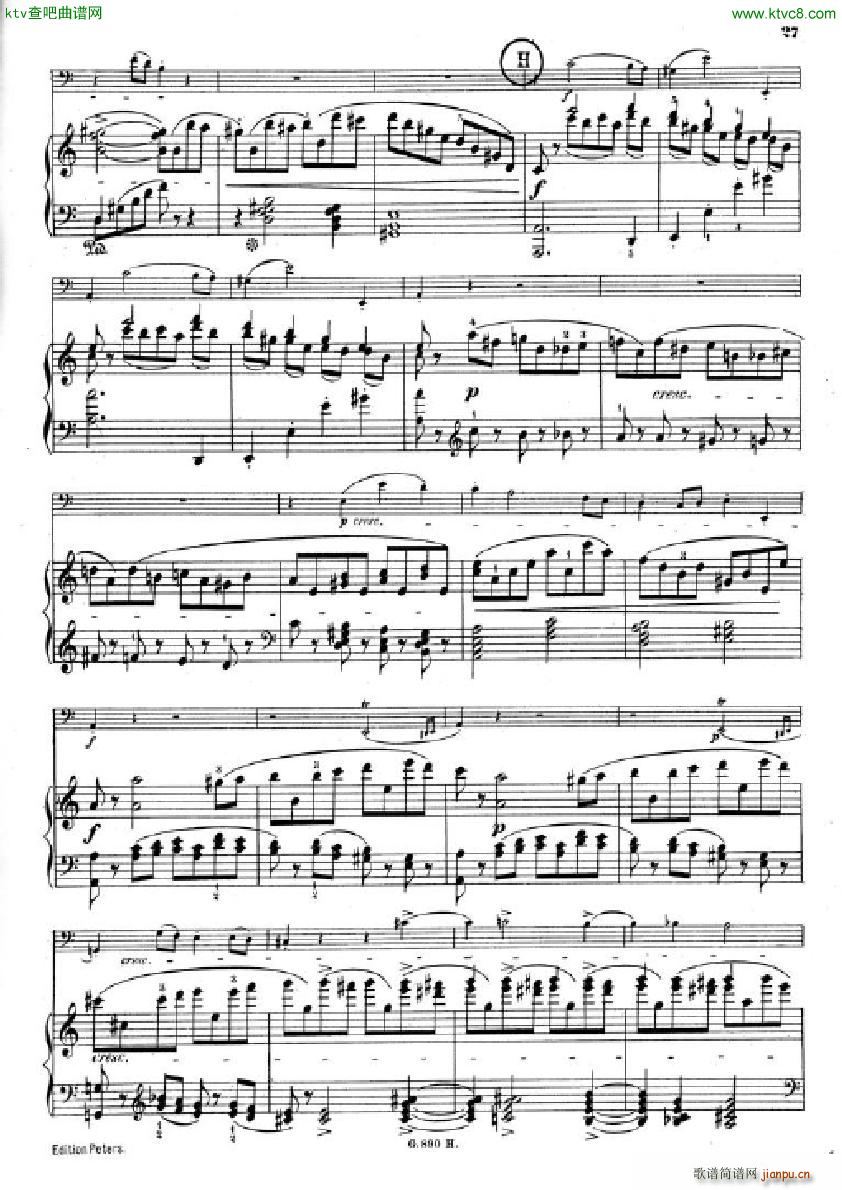 Hummel Sonata for cello and piano(����V)25