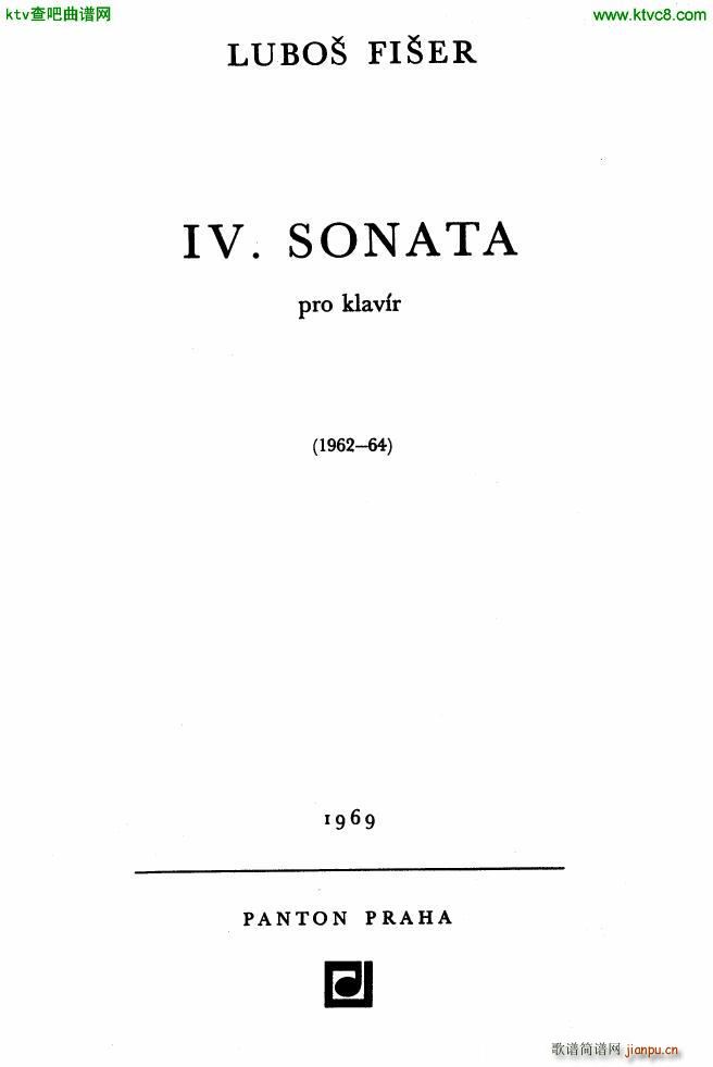 Fiser piano sonata no 4(����V)1