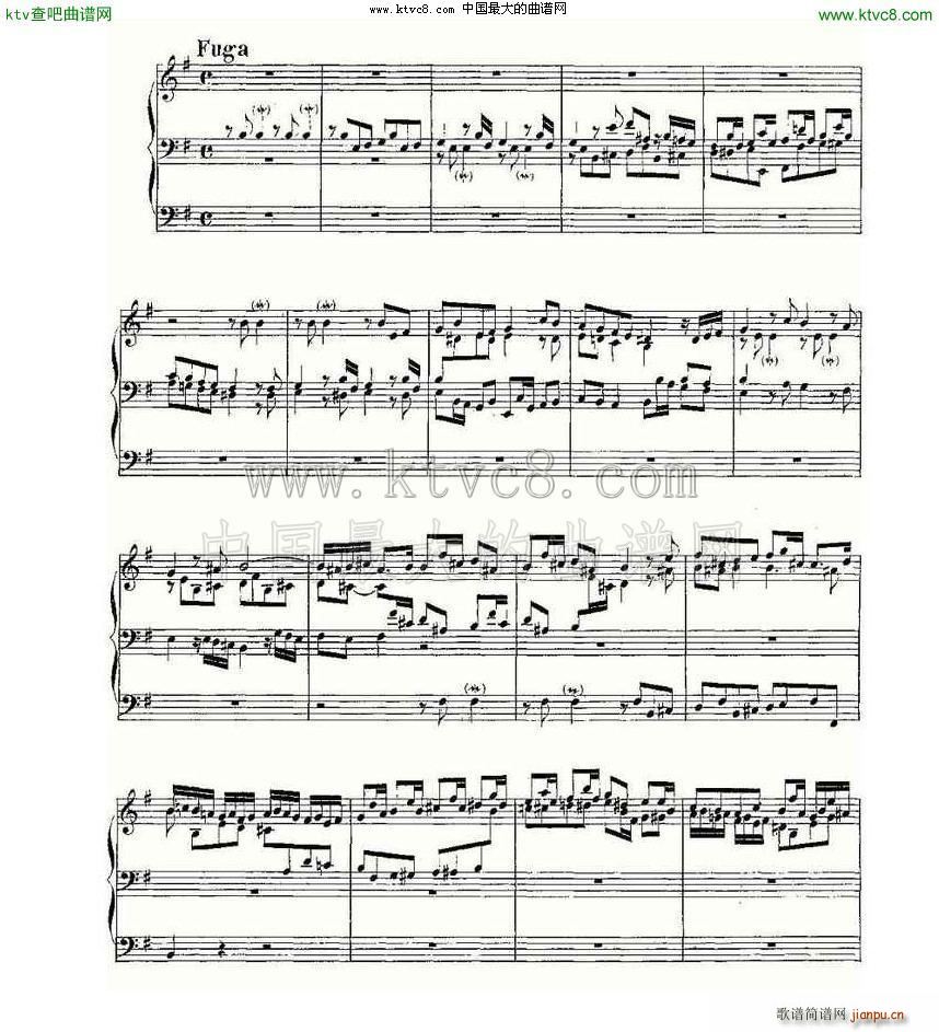 Prelude and Fugue in E Minor BWV 533 ���L(f��ng)���V(ʮ�ּ�����)3