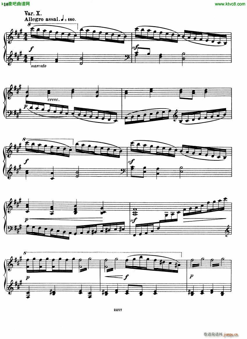 Glazunov Theme et Variations Op 72(����V)10