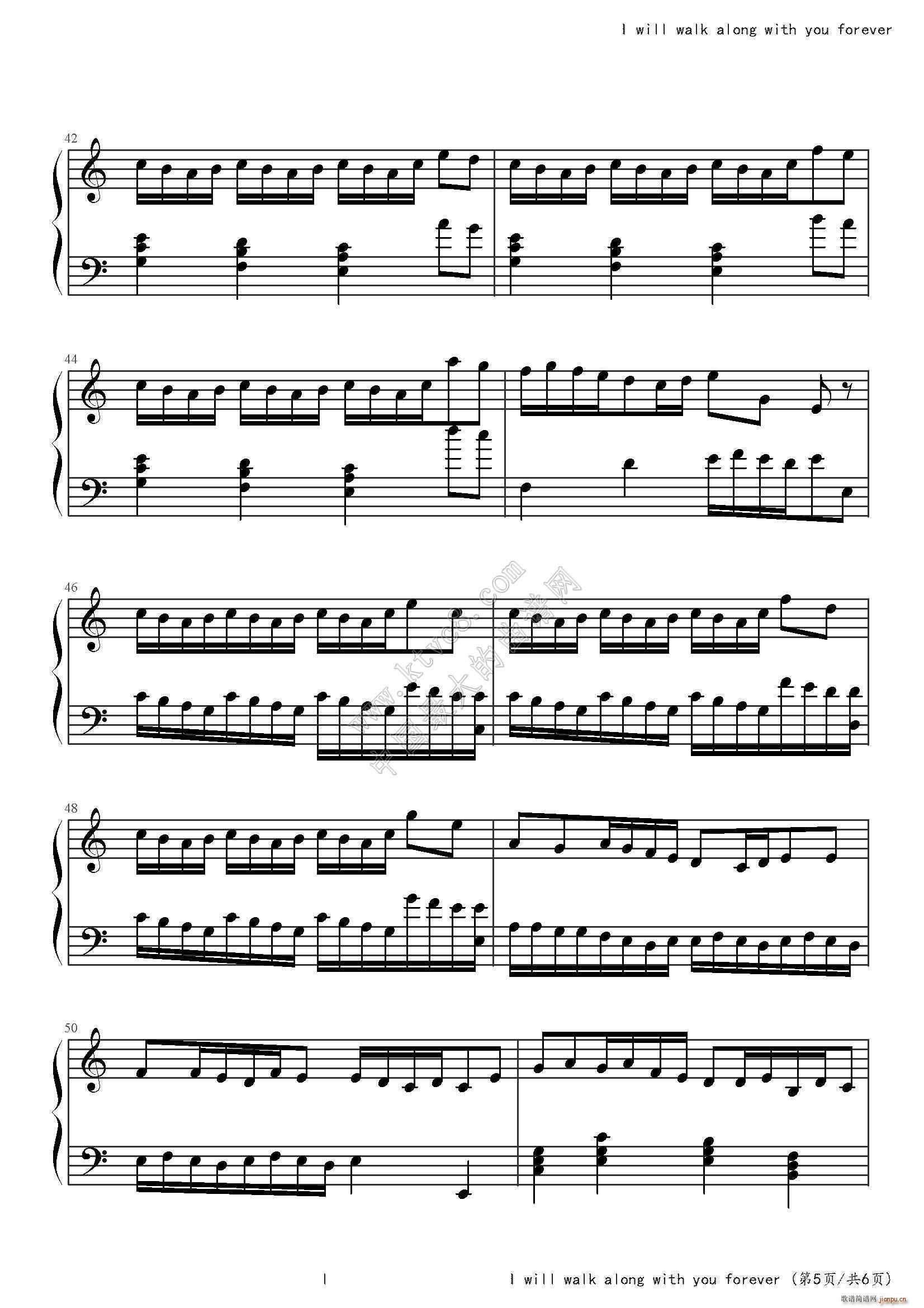 Hope that I will walk along with you forever(����V)5