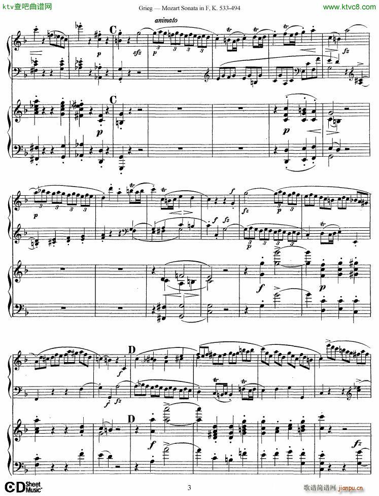 Grieg Sonata K 533 Mozart 2nd Piano Grieg(����V)3
