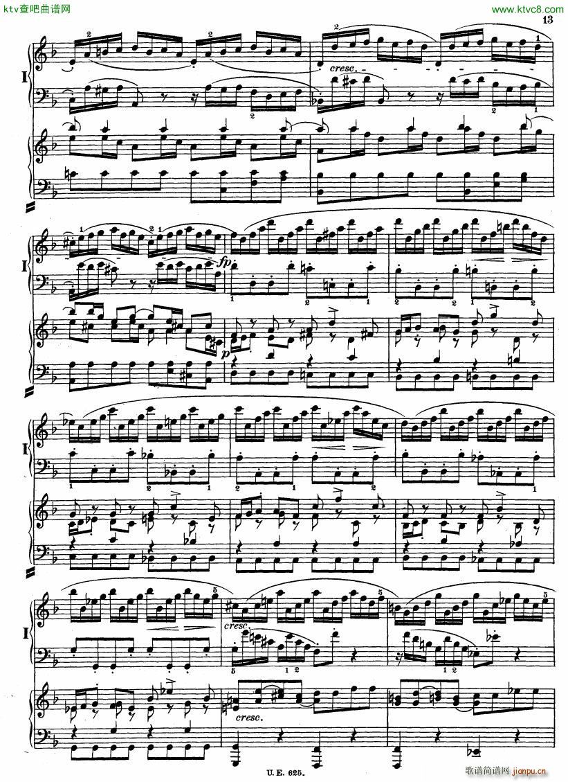 Bach JS BWV 1052 Keyboard Concerto in d ed R ntgen(����V)14