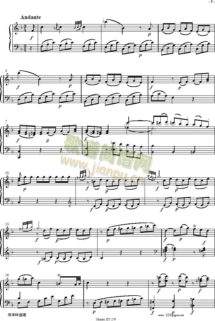 ���Q��SonatasK279Mvt.2-Ī����(����V)1