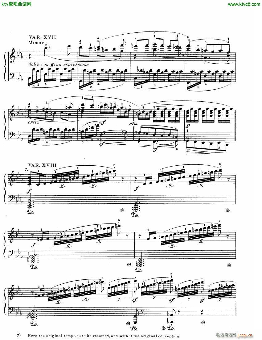 Beethoven WoO 80 32 Variations in C Minor(����V)9