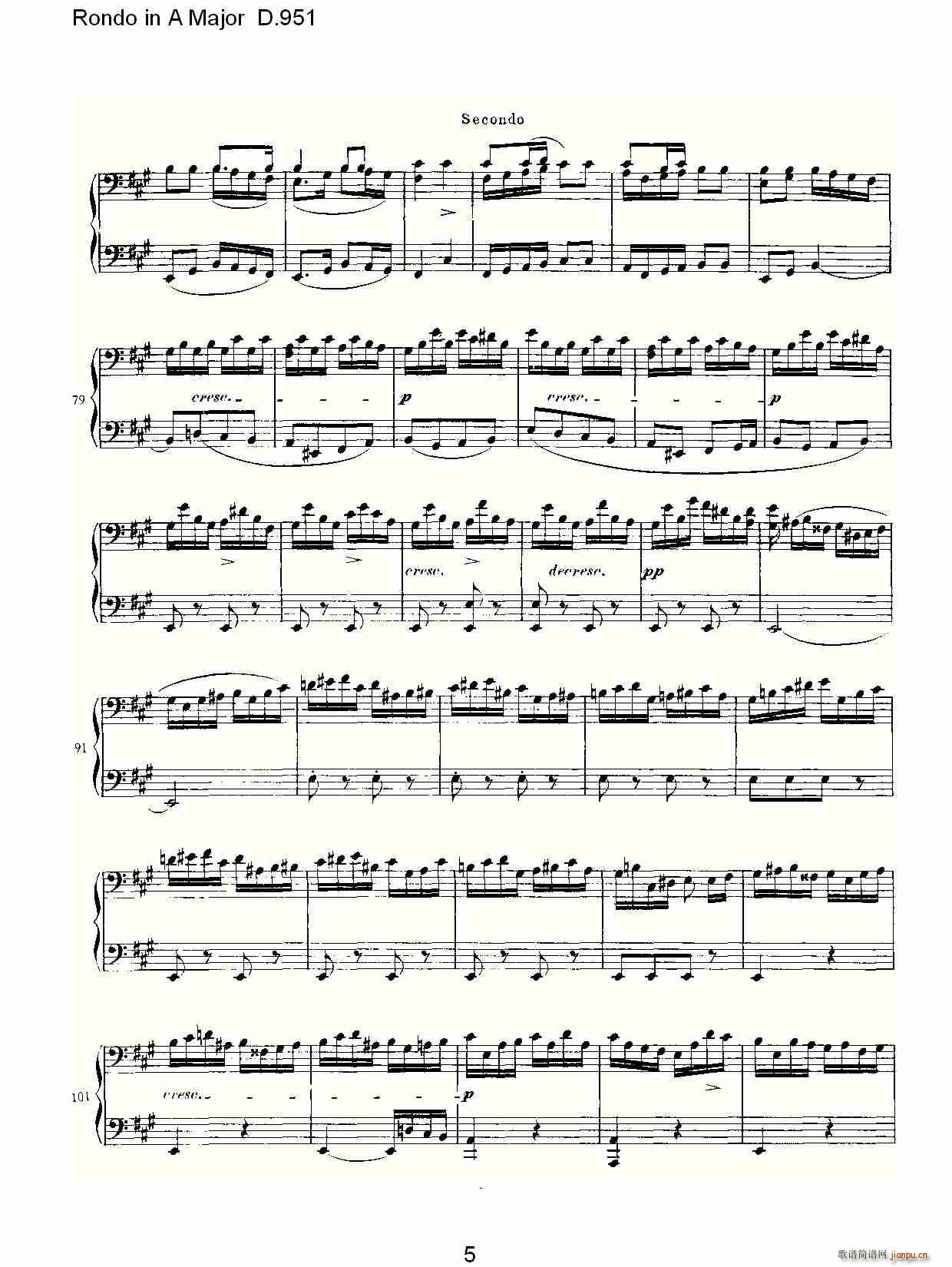 Rondo in A Major D.951(ʮ�ּ�����)5