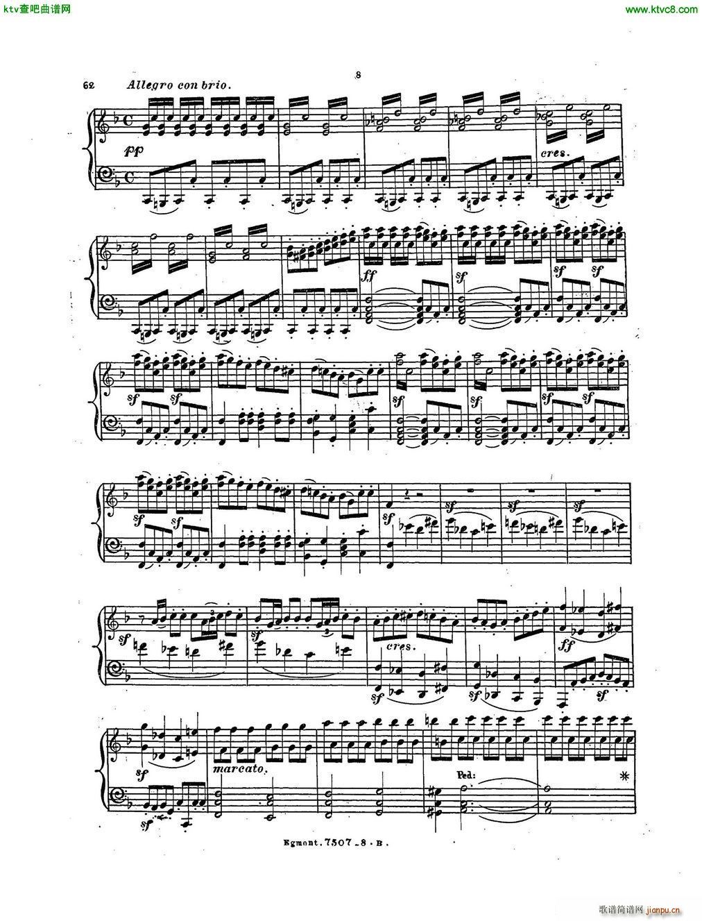 Beethoven op 84 Egmont Overture arr Weiss(����V)7