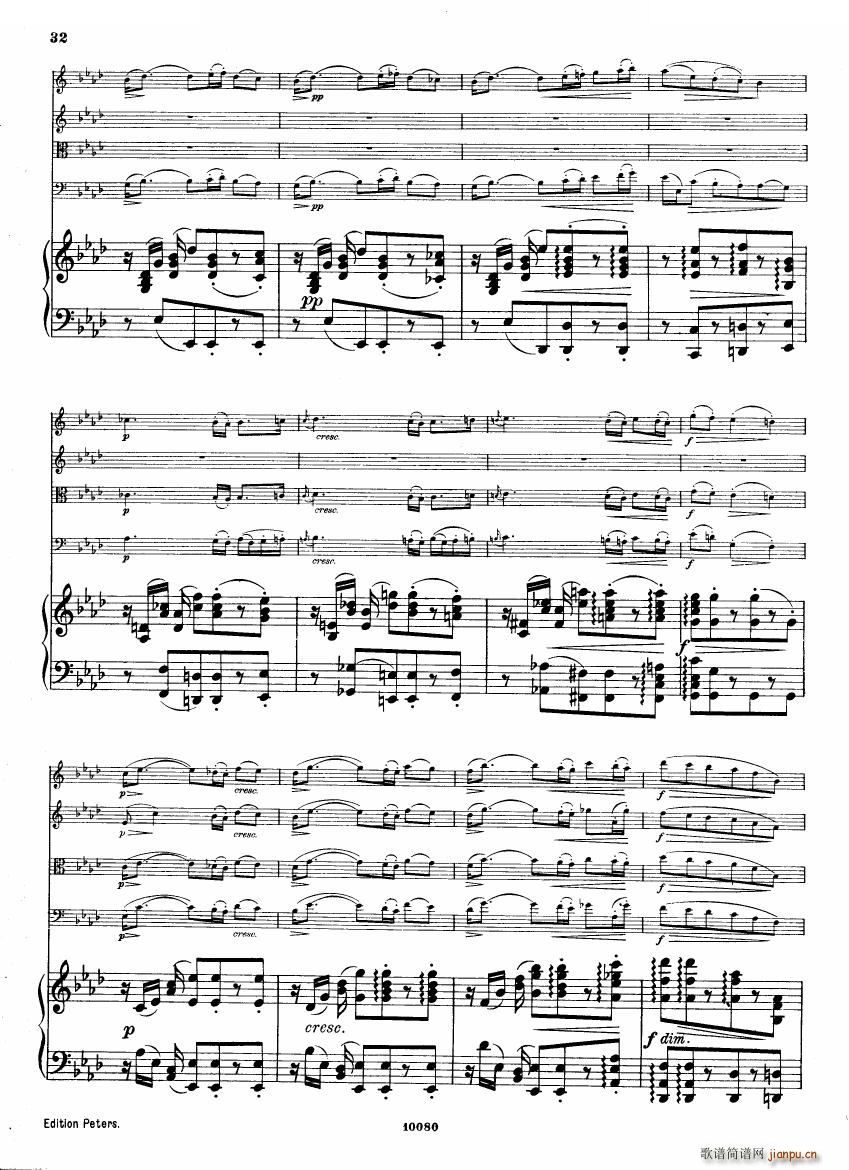 Brahms op 34 Piano Quintet f minor score һ(����V)31