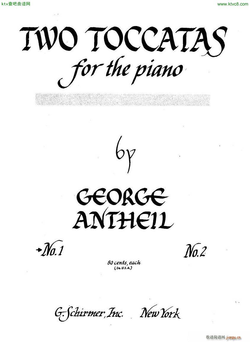 Antheil 2 Toccatas(����V)1