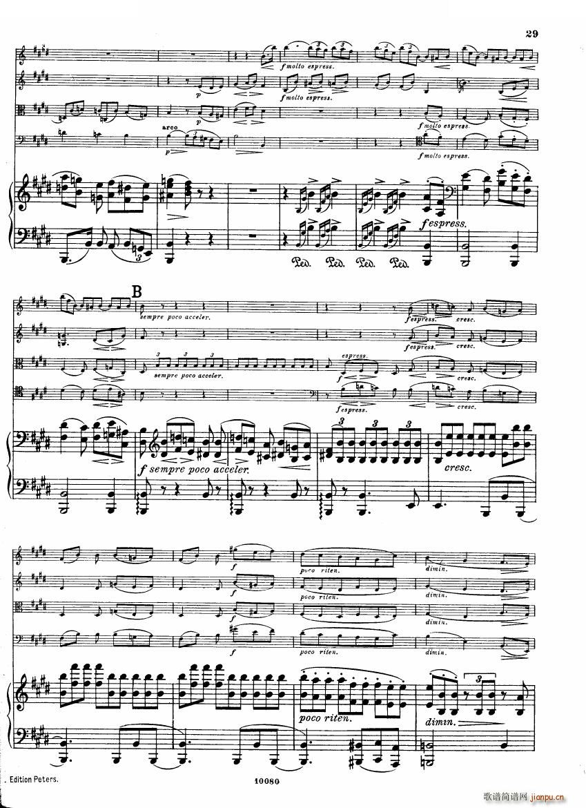 Brahms op 34 Piano Quintet f minor score һ(����V)28