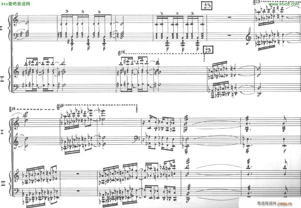 Bolling Sonata for Two Pianist no 2 Part3(����V)13
