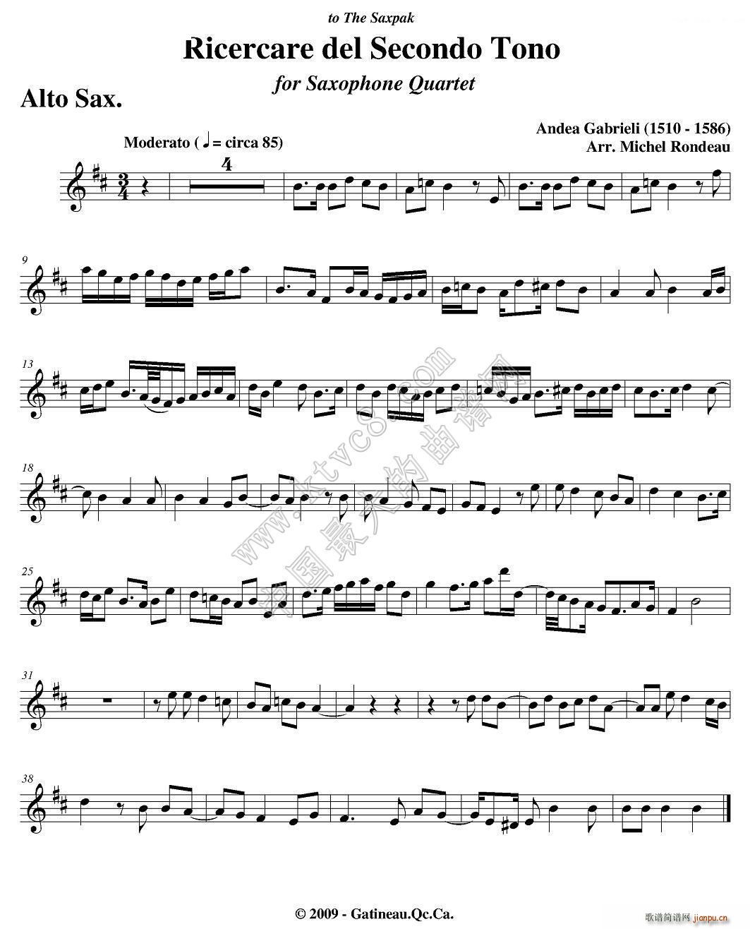 Ricercare del Secondo Tono ������(���V)1