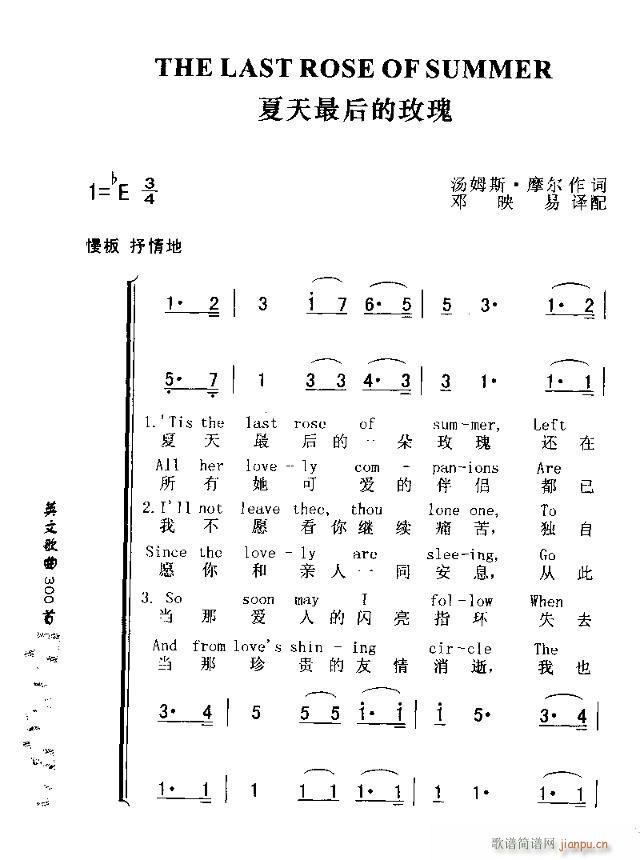 THE LAST ROSE OF SUMMER(ʮ�ּ�����)1