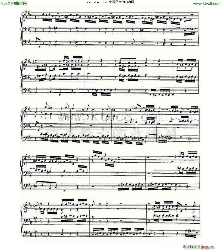 Prelude and Fugue in D Major BWV 532 ���L(f��ng)���V(ʮ�ּ�����)9