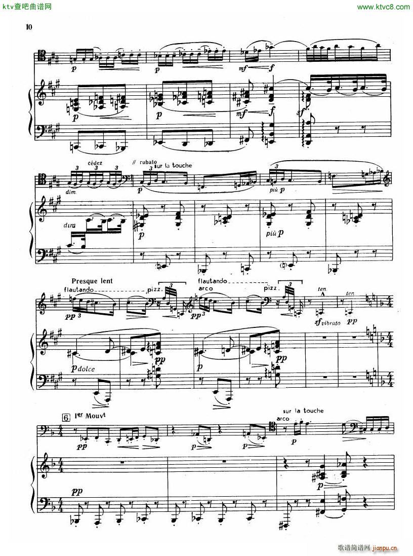 Debussy Sonata for Cello and Piano(����V)9