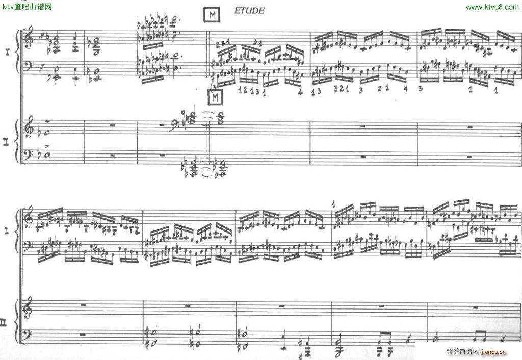 Bolling Sonata for Two Pianist no 2 Part1 1(����V)12