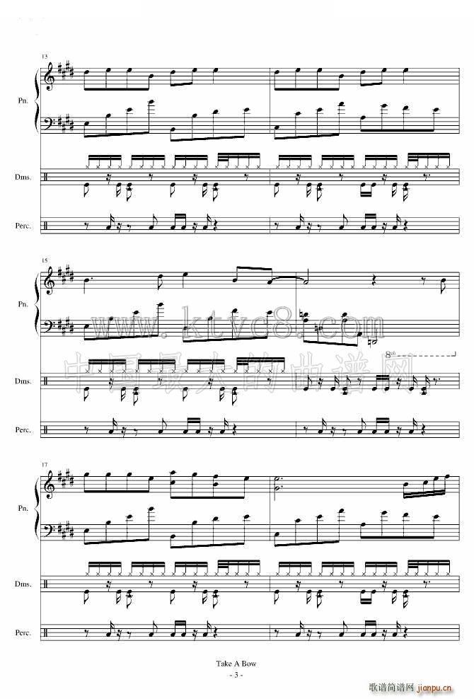 Take a Bow Piano(ʮ�ּ�����)3