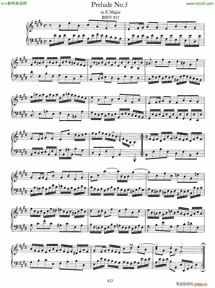 Bach JS BWV 933 938 6 Preludes(����V)6